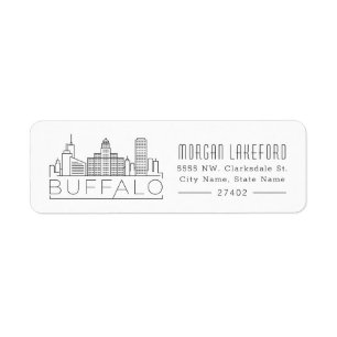 Buffalo, New York Stylised Skyline  