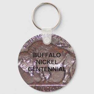 BUFFALO NICKEL CENTENNIAL KEY RING