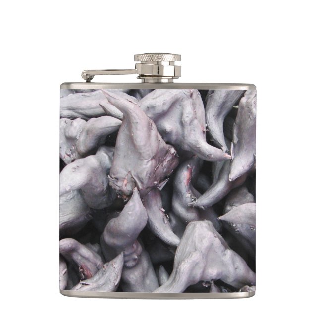 Buffalo Nuts - Water Caltrop Hip Flask (Front)