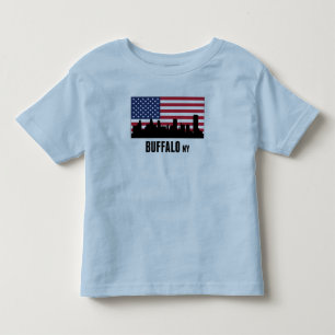 Buffalo NY American Flag Toddler T-Shirt