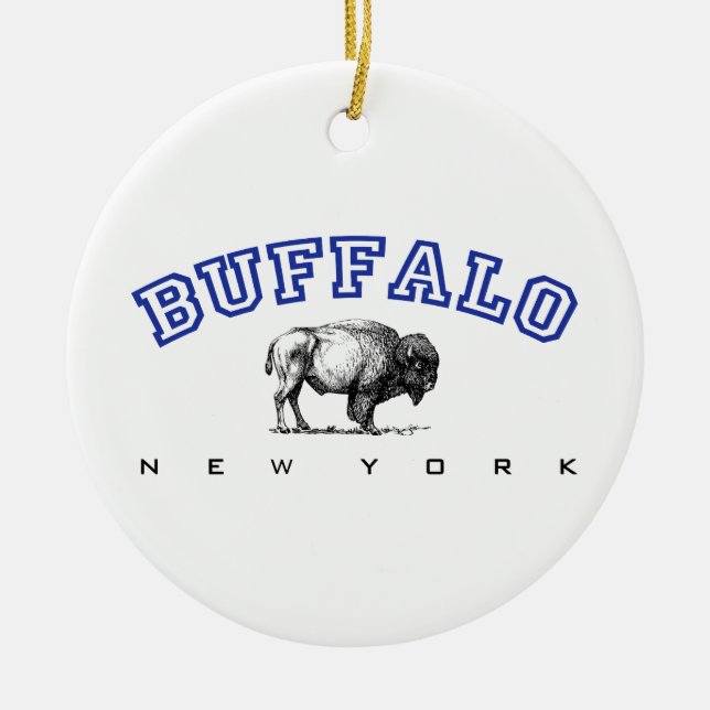 Buffalo NY Ceramic Tree Decoration (Front)