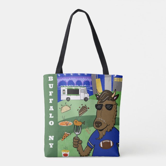 Buffalo NY City Festival Art by Jess Tote Bag (Back)