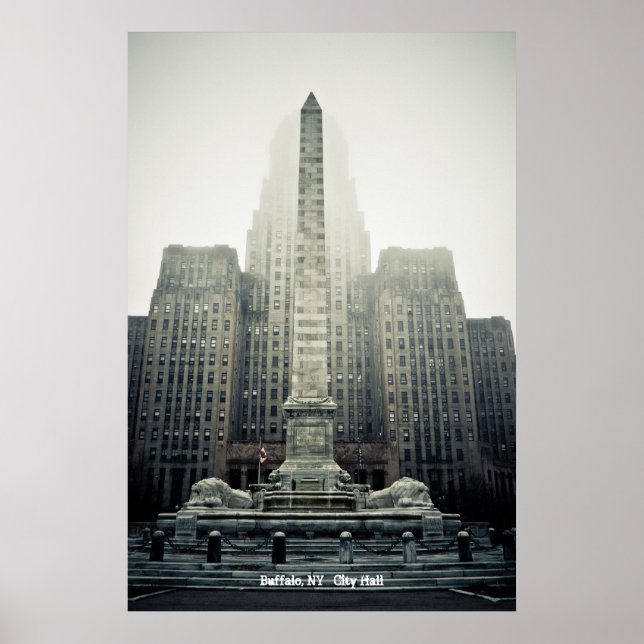 Buffalo, NY   City Hall Poster (Front)