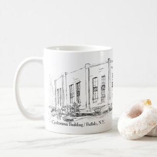 Buffalo NY Cyclorama Building Pen and Ink Sketch  Coffee Mug