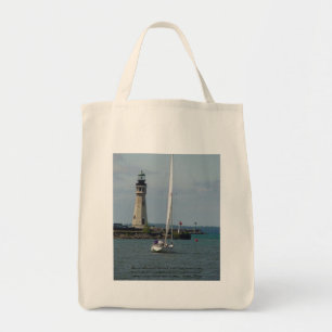 Buffalo NY Lighthouse & Inspirational Saying Tote Bag