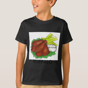 Buffalo Ny New York Hot Bbq Chicken Wings Celery _ T-Shirt