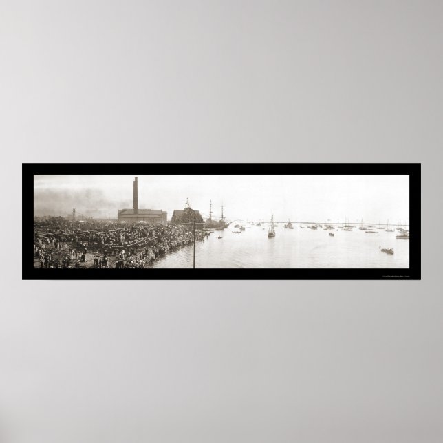 Buffalo NY Yacht Club Photo 1913 Poster (Front)