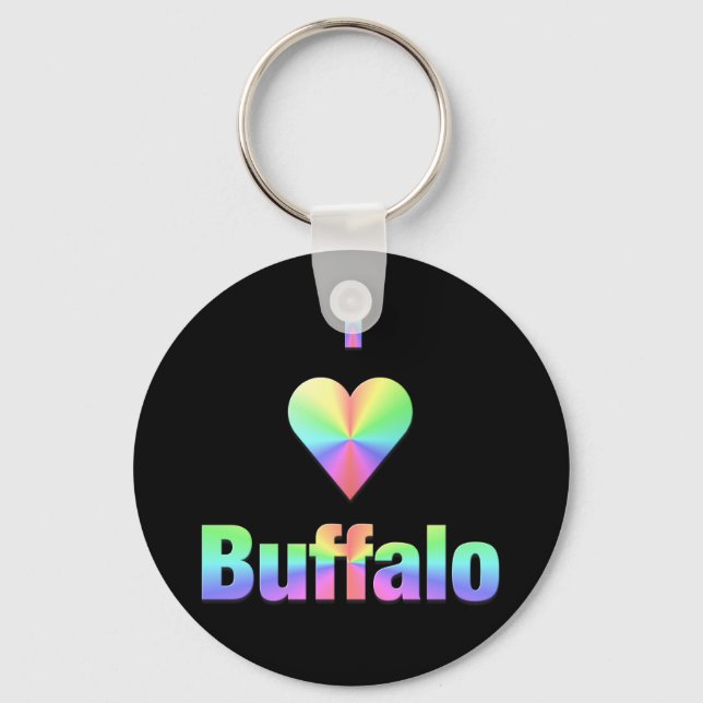 Buffalo -- Pastels Key Ring (Front)