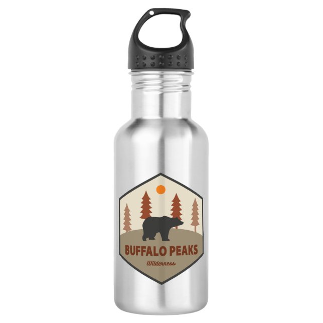 Buffalo Peaks Wilderness Colorado Bear 532 Ml Water Bottle (Front)
