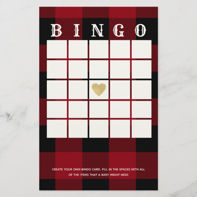 Buffalo Plaid Bingo (Front)