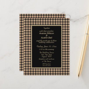  Buffalo Plaid Black and Gold 
