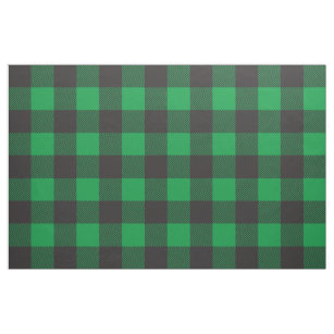 Green And Black Plaid Fabric