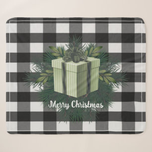 Buffalo Plaid Christmas Gift Green Holiday Sherpa Blanket