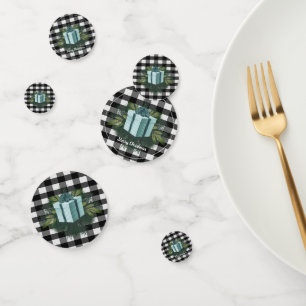 Buffalo Plaid Christmas Gift   Teal Confetti