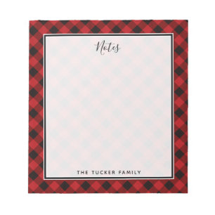 Buffalo Plaid Christmas Notepad
