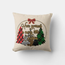 Buffalo plaid Christmas Pillow"