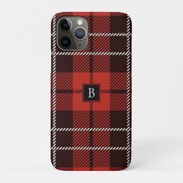 Buffalo Plaid Christmas Red White Black Patterned iPhone 11 Pro Case