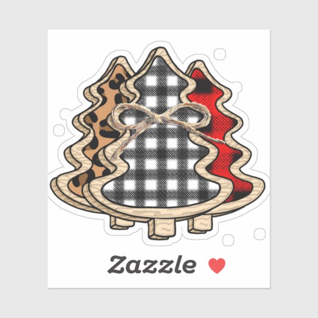 Buffalo Plaid Christmas Trees (Sheet)