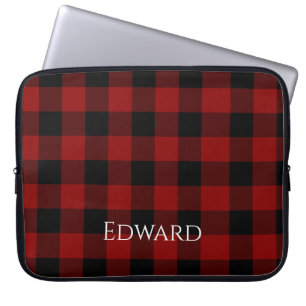 Buffalo Plaid Custom Laptop Sleeve