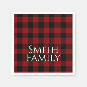 Buffalo Plaid Custom Napkin