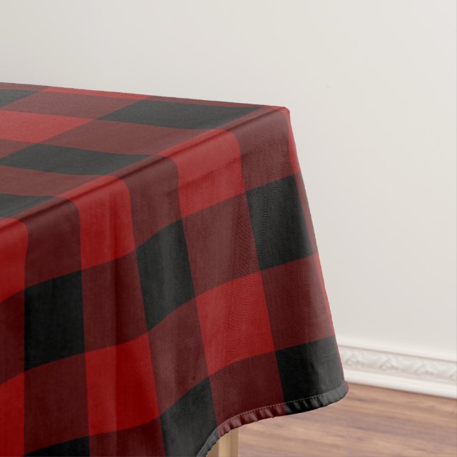 Buffalo Plaid Custom Tablecloth (In Situ)