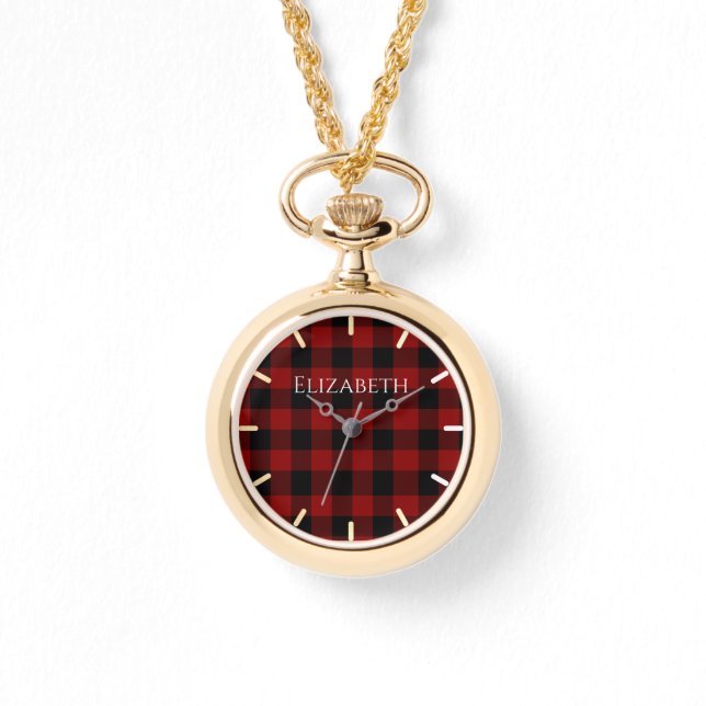 Buffalo Plaid Custom Watch (Front)