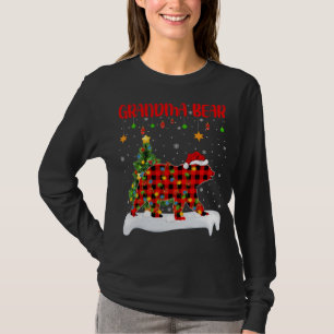 Buffalo Plaid Family Matching Grandma Bear Christm T-Shirt