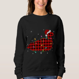 Buffalo Plaid Family Matching Loon Bird Christmas  Sweatshirt