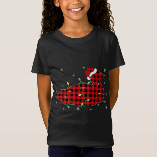 Buffalo Plaid Family Matching Loon Bird Christmas  T-Shirt