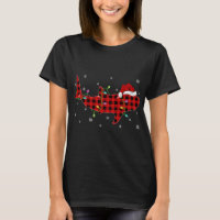 Buffalo Plaid Family Matching Whale Shark Christma