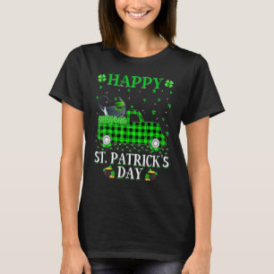 Buffalo Plaid Green Truck Stingray Fish St Patrick T-Shirt