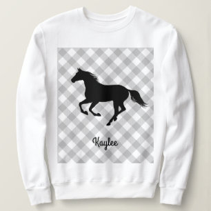 Buffalo Plaid Horse Lover (Not So) Ugly Sweater