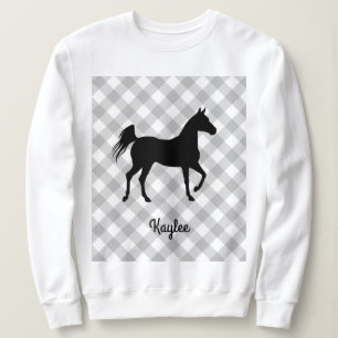 Buffalo Plaid Horse Lover (Not So) Ugly Sweater