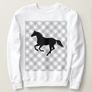 Buffalo Plaid Horse Lover (Not So) Ugly Sweater