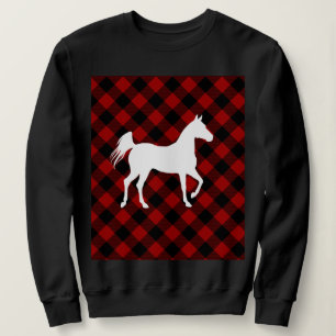 Buffalo Plaid Horse Lover (Not So) Ugly Sweater