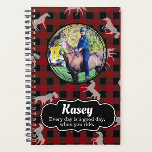 Buffalo Plaid Horse Pattern Photo Planner