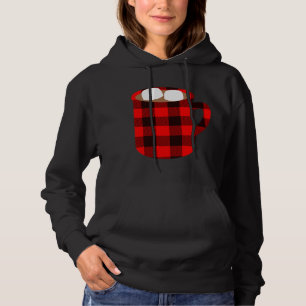 Buffalo Plaid Hot Cocoa Cup with Marshmallow Chris Hoodie
