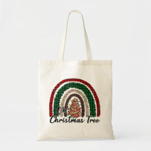 Buffalo Plaid & Leopard Print Rainbow (2) Tote Bag