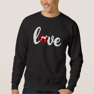 Buffalo Plaid Love Rhodesian Ridgeback Dog Valenti Sweatshirt