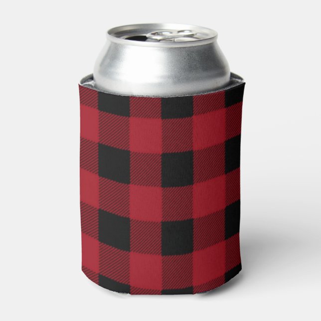 Buffalo Plaid, Lumberjack Plaid, Can Cooler (Can Front)