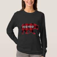 Buffalo Plaid Mama Bear Mum Gifts Christmas Matchi
