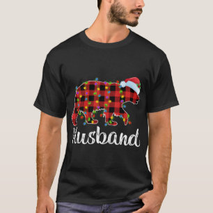 Buffalo Plaid Matching Family Christmas Husband Be T-Shirt