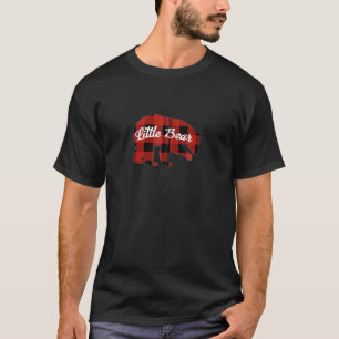 Buffalo Plaid Matching Family Santa Little Bear Ch T-Shirt