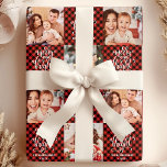 Buffalo Plaid Merry And Bright Christmas Photo Wrapping Paper<br><div class="desc">Buffalo Plaid Merry And Bright Christmas Photo Wrapping Paper. Personalise this custom design with your own family name,  year,  and up to 10 photos!</div>