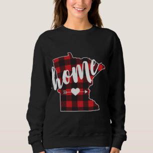 Buffalo Plaid Minnesota Home State Lumberjack Gift Sweatshirt