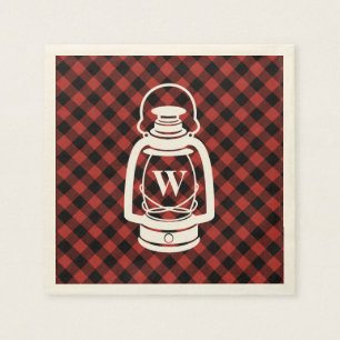 Buffalo Plaid Monogram Lantern Napkin