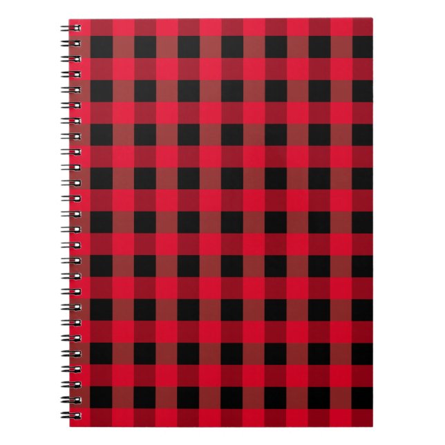 Buffalo plaid notebook (Front)