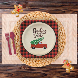 Buffalo Plaid Party Plate