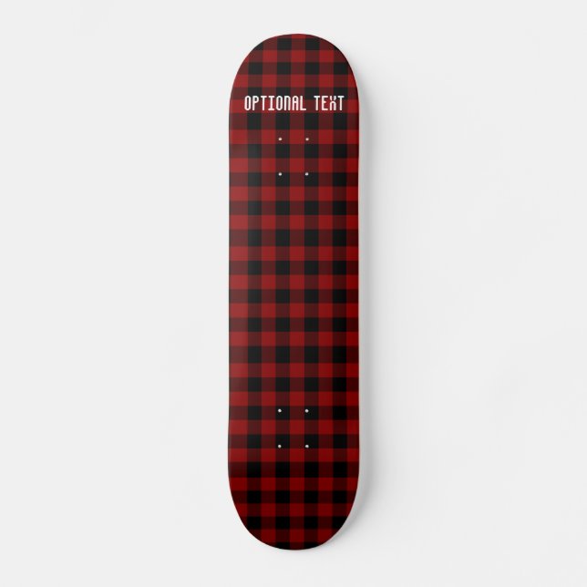 Buffalo Plaid Pattern Skateboard (Front)