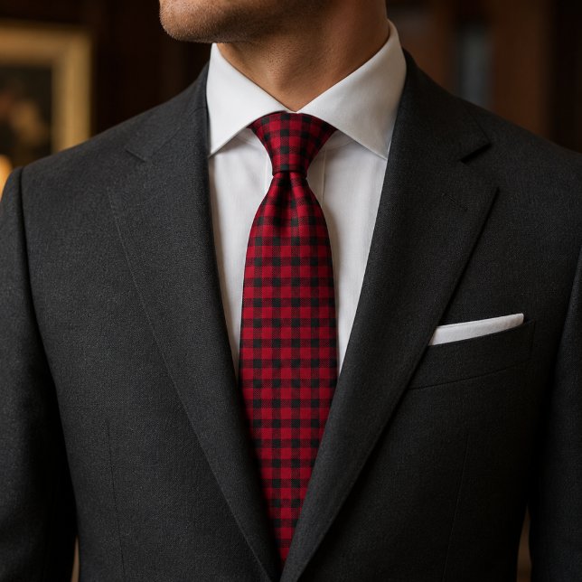 Buffalo Plaid Pattern Tie (Creator Uploaded)